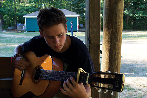 Guitar Playing at Camp Low