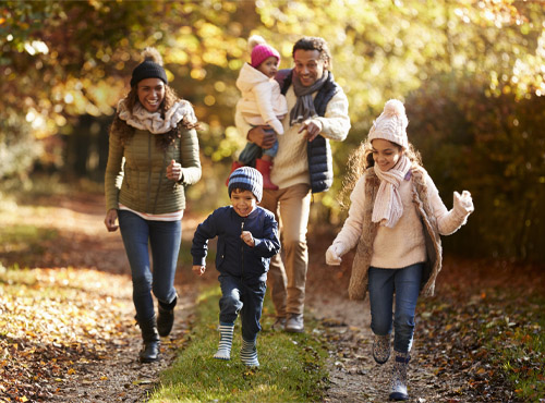 New England Family in the Fall, Thanksgiving Promotion