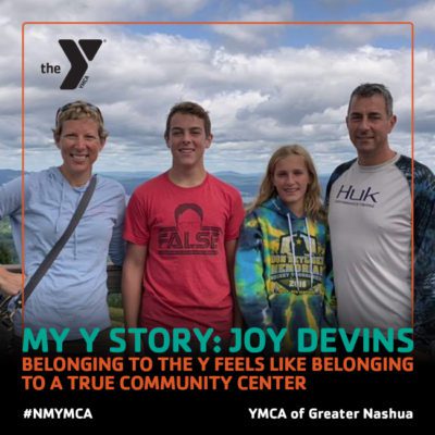 Joy Devins, My Y Story, YMCA of Greater Nashua