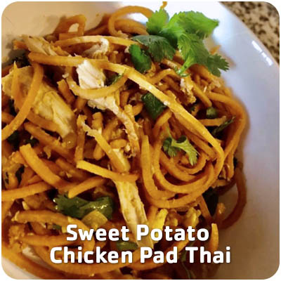 Nutrition Month - Sweet Potato Chicken Pad Thai Recipe