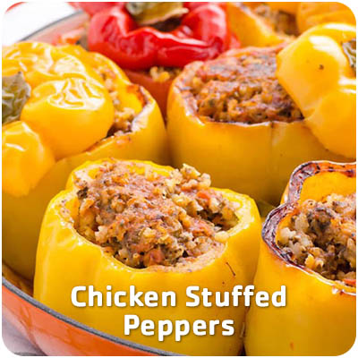 Nutrition Month - Chicken Stuffed Peppers Recipe