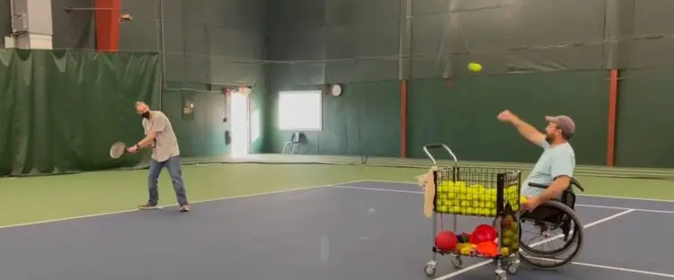 Ben Kaas & Dick Lane Tennis Lesson