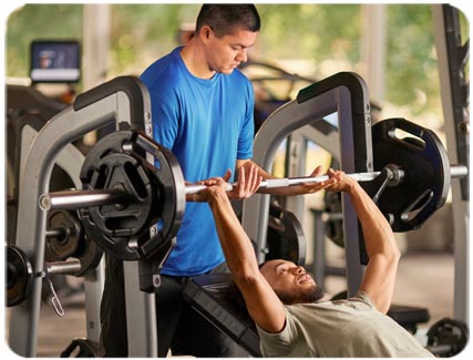 Friends Lifting Weights