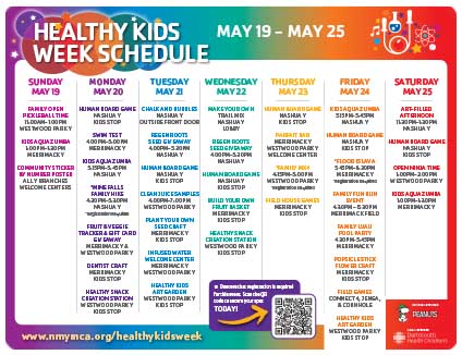 Healthy Kids Week Schedule