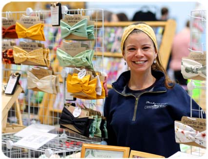 Craft Fair Vendor Selling Headbands