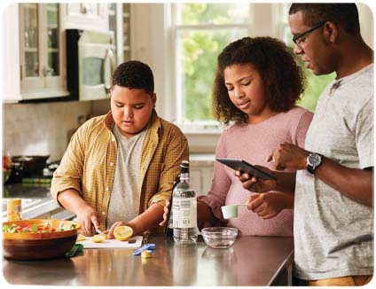 Family Cooking Together