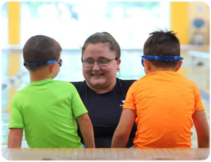 Kids at a Swim Lesson at the Y