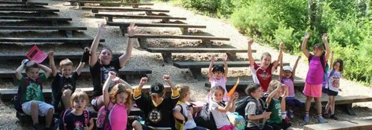 Karyn with her campers